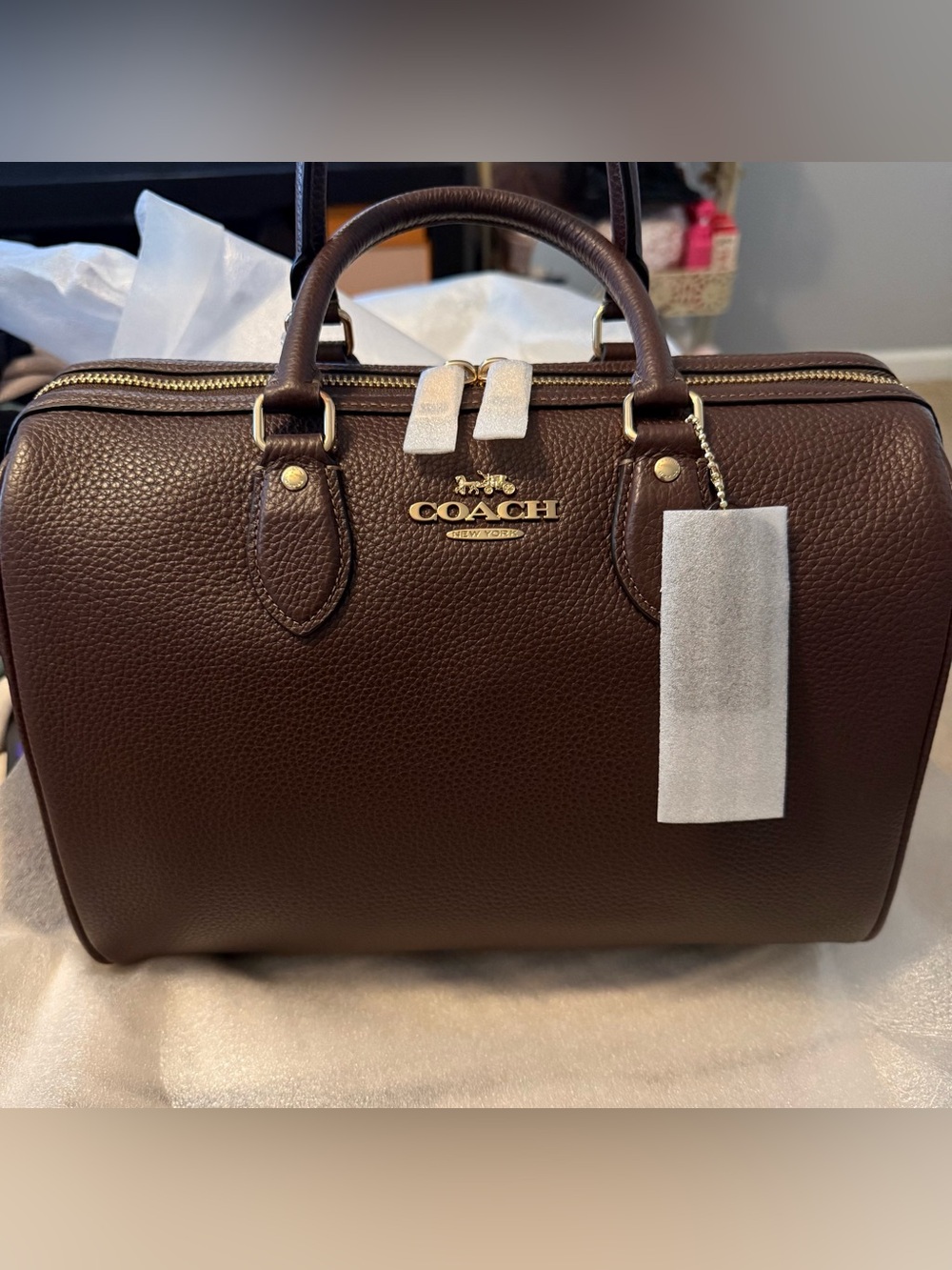 🤎New Coach Outlet Rowan Large Satchel Bag (Sold Out Online)